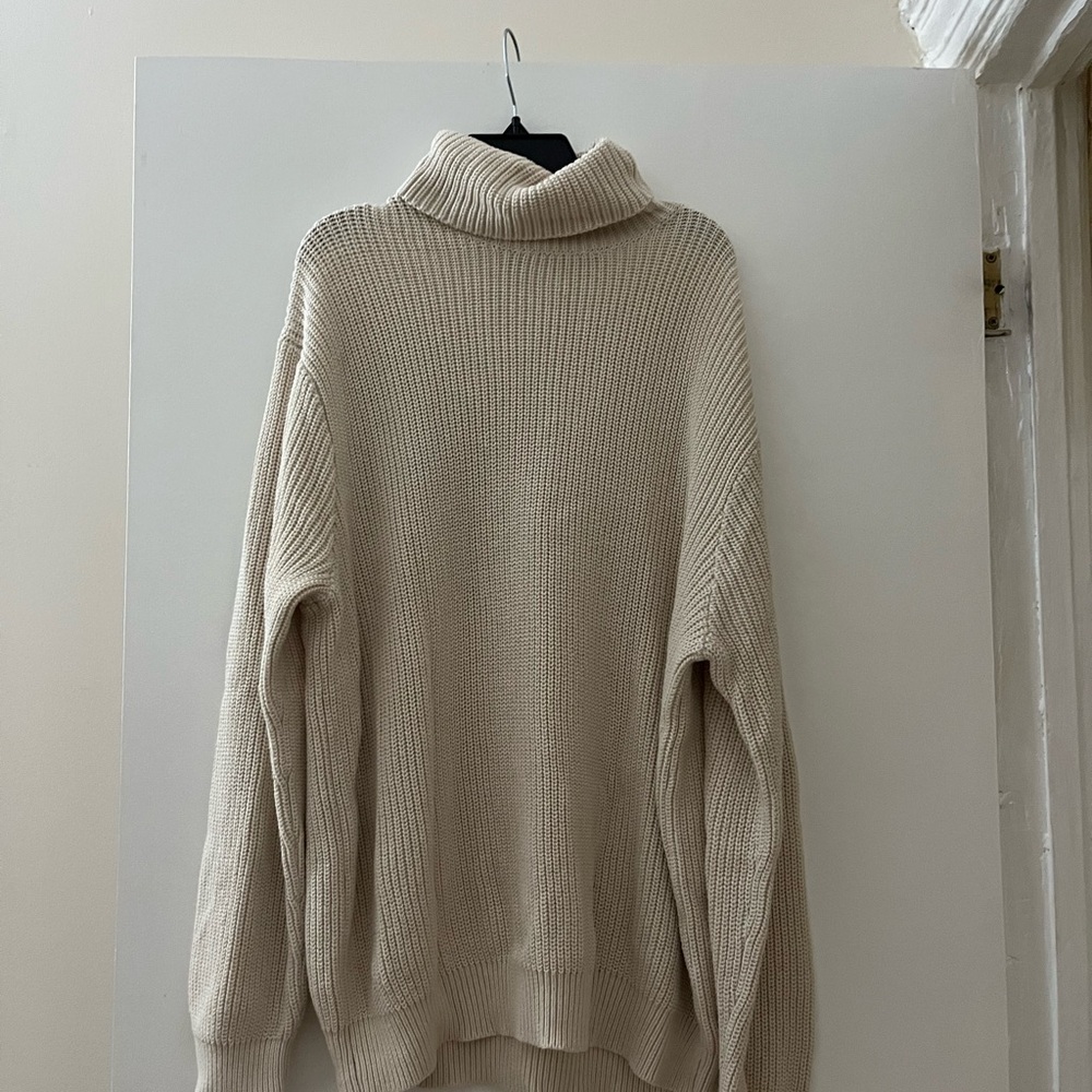 Brandy Melville Cream Turtleneck Sweater